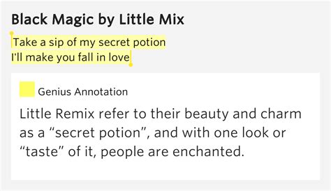 secret potion lyrics